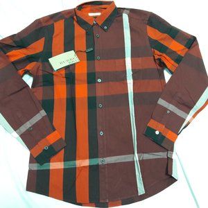 Burberry Shirts - BURBERRY BRIT MEN OXBLOOD CASUAL SHIRT Burberry Shirts - BURBERRY BRIT MEN OXBLOOD CASUAL SHIRT